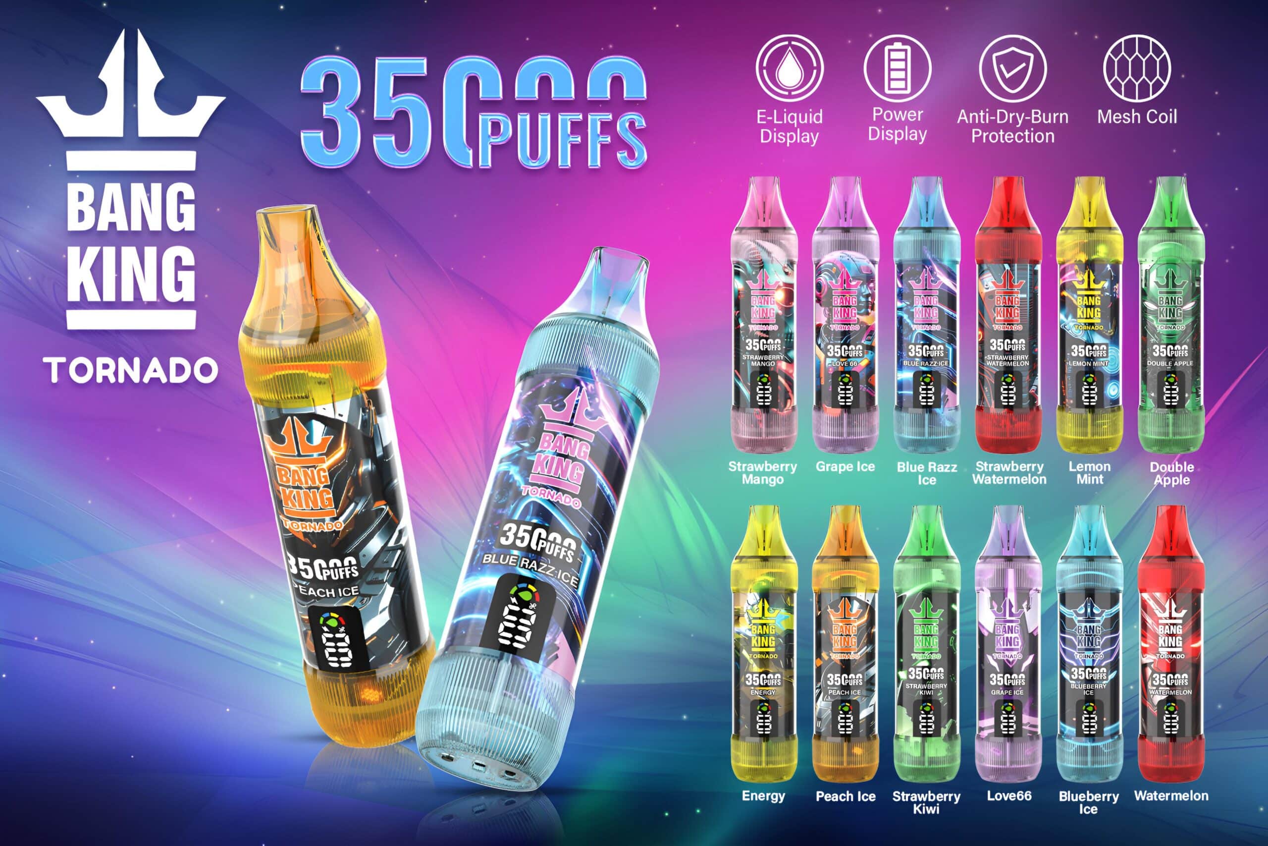 Bang King 35000口大煙量拋棄式電子煙 歐美暢銷款:圖片 6